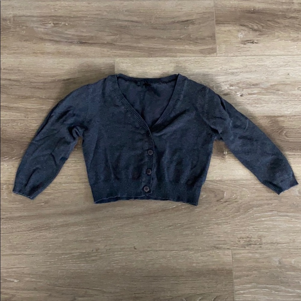 Dark grey crop top